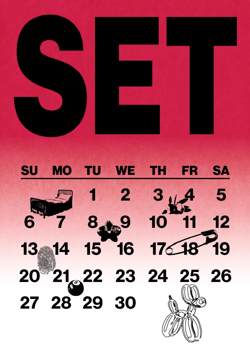 DEBRIS 2026 pocket calendar — September